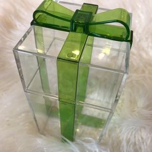 Clear Plastic Gift Box Green